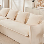 LuneluX_Home – Oversized 3-Seater L-Shape Sofa with Chaise